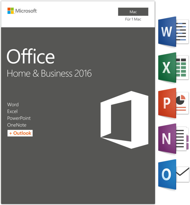 Microsoft Office 2016 Home and Business - MAC Microsoft Office 2016 Home and Business - MAC